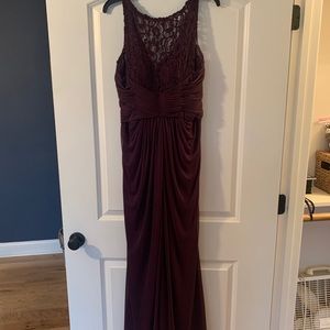 David’s Bridal Dark Purple Gown